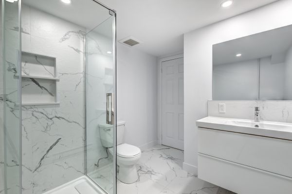 Basement Bathroom Installation in Dubuque