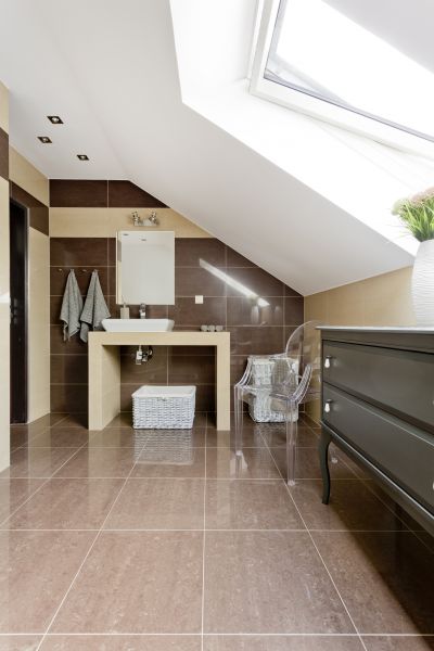 Attic Bathroom Installation in Dubuque